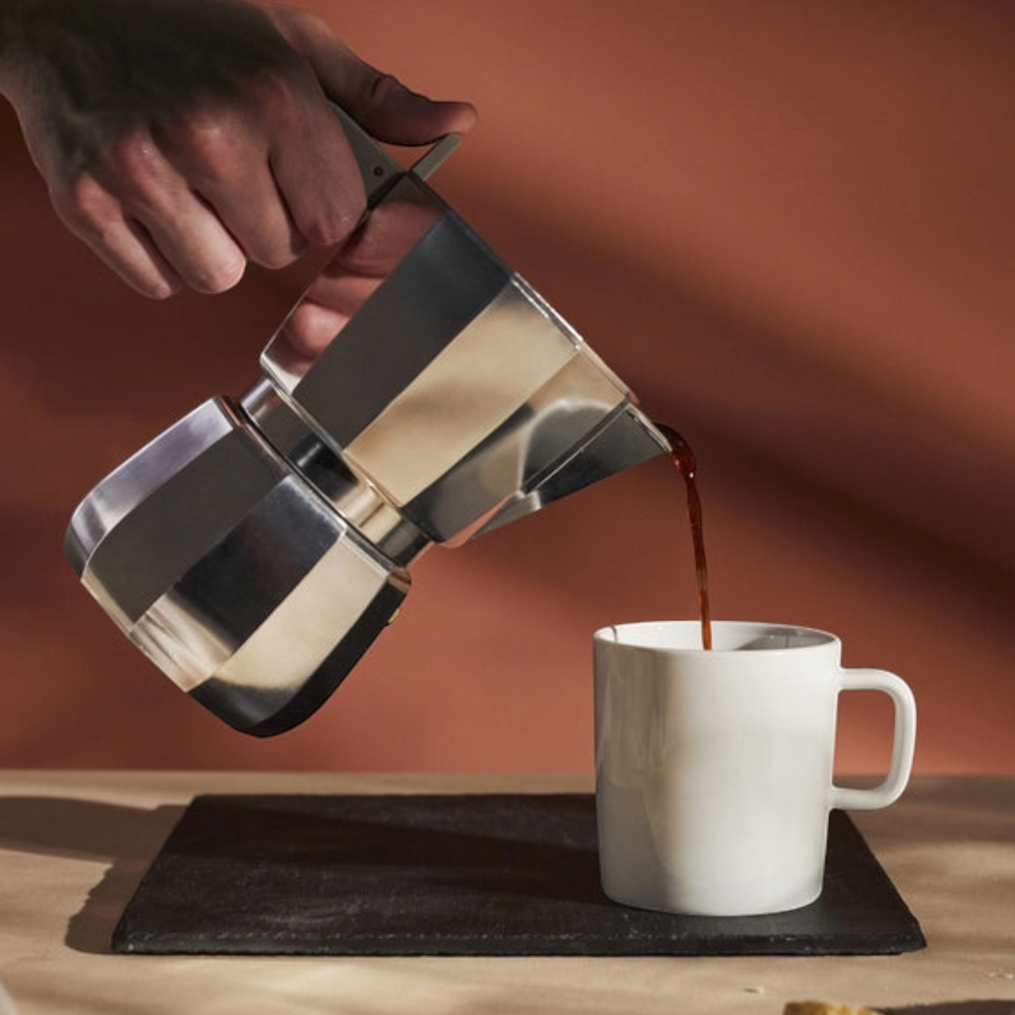 Alessi Moka Caffettiera Espresso in fusione di alluminio