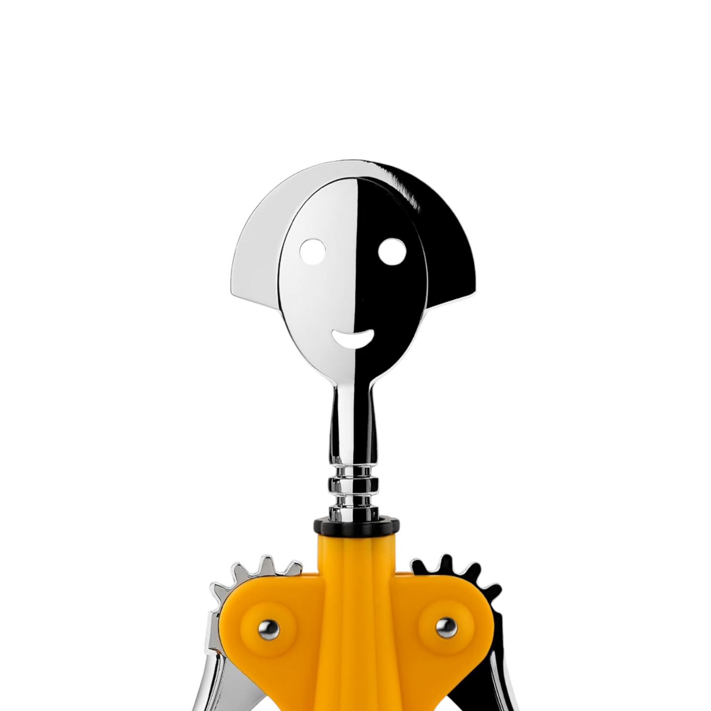 Cavatappi di Design Resina termoplastica zama cromata Giallo Alessi AM01 DY