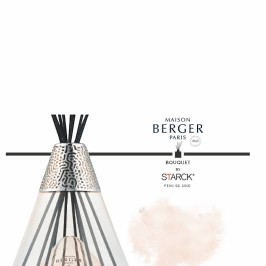 Diffusore a Bastoncini Rose + Ricarica Peau de Soie 400 ml MAISON BERGER PARIS