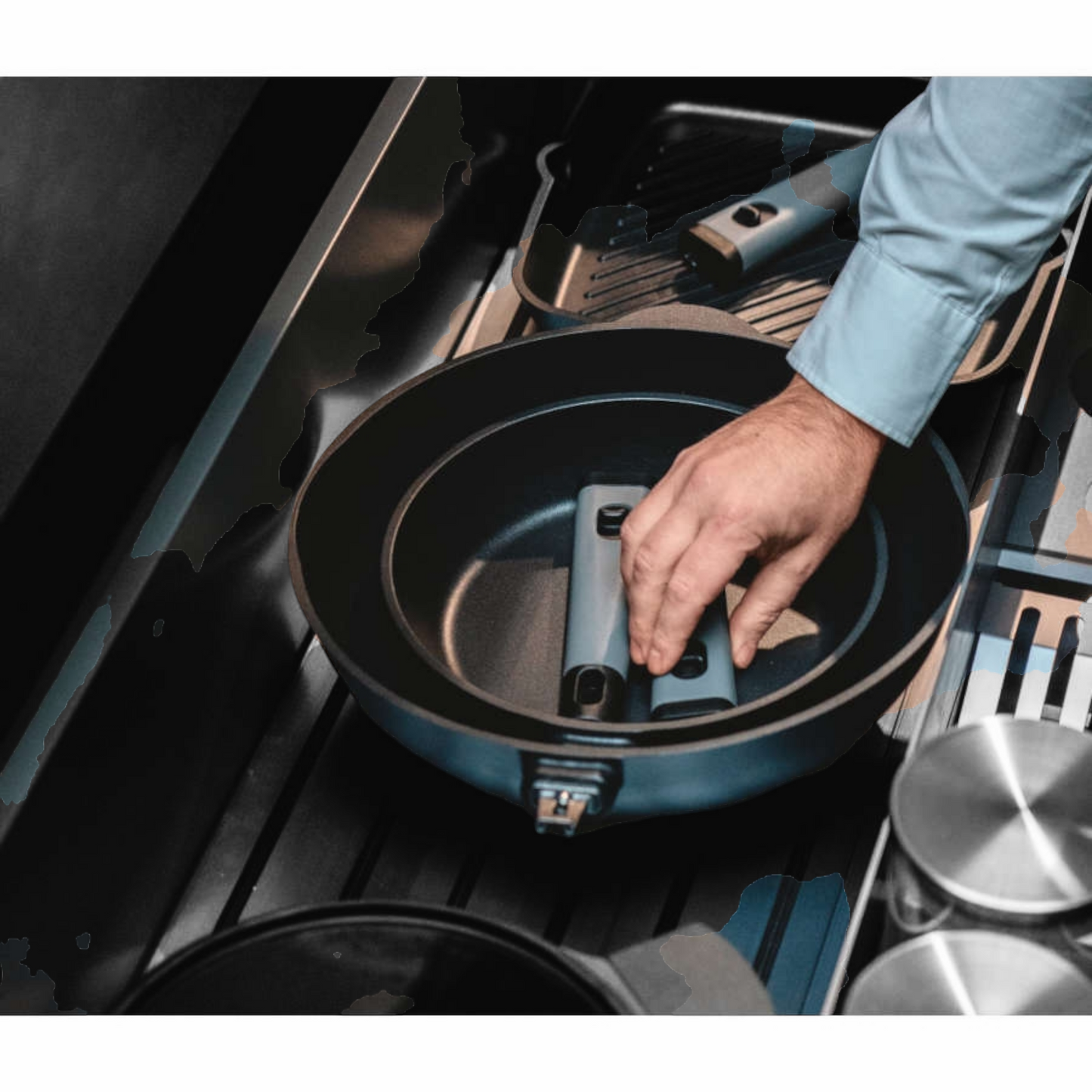 Guzzini Padella Antiaderente cm 30 Per induzione Cook Space Con cucchiaione in omaggio