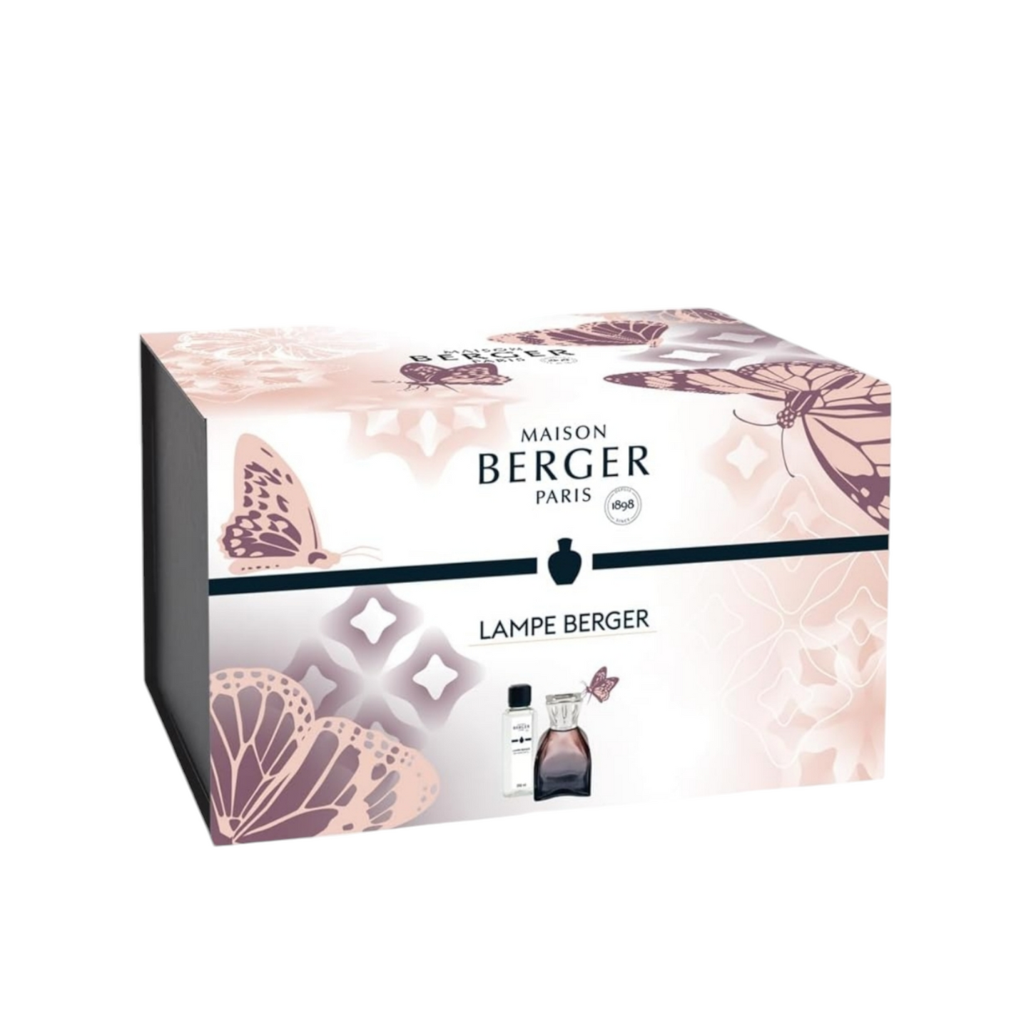 Lampada Catalitica Lampe Berger Lilly Rosa + Flacone 250ml Pétillance Exquise
