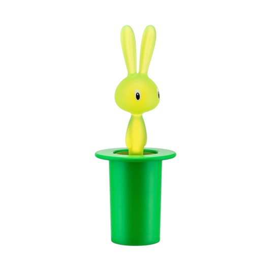 Porta stuzzicadenti In Resina Termoplastica Verde 7.6 x 7.6 x 15.2 cm Alessi Magic Bunny