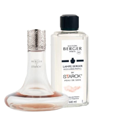 STARCK ROSE LAMPADA CATALITICA COFANETTO PEAU DE SOIE CON 500ML