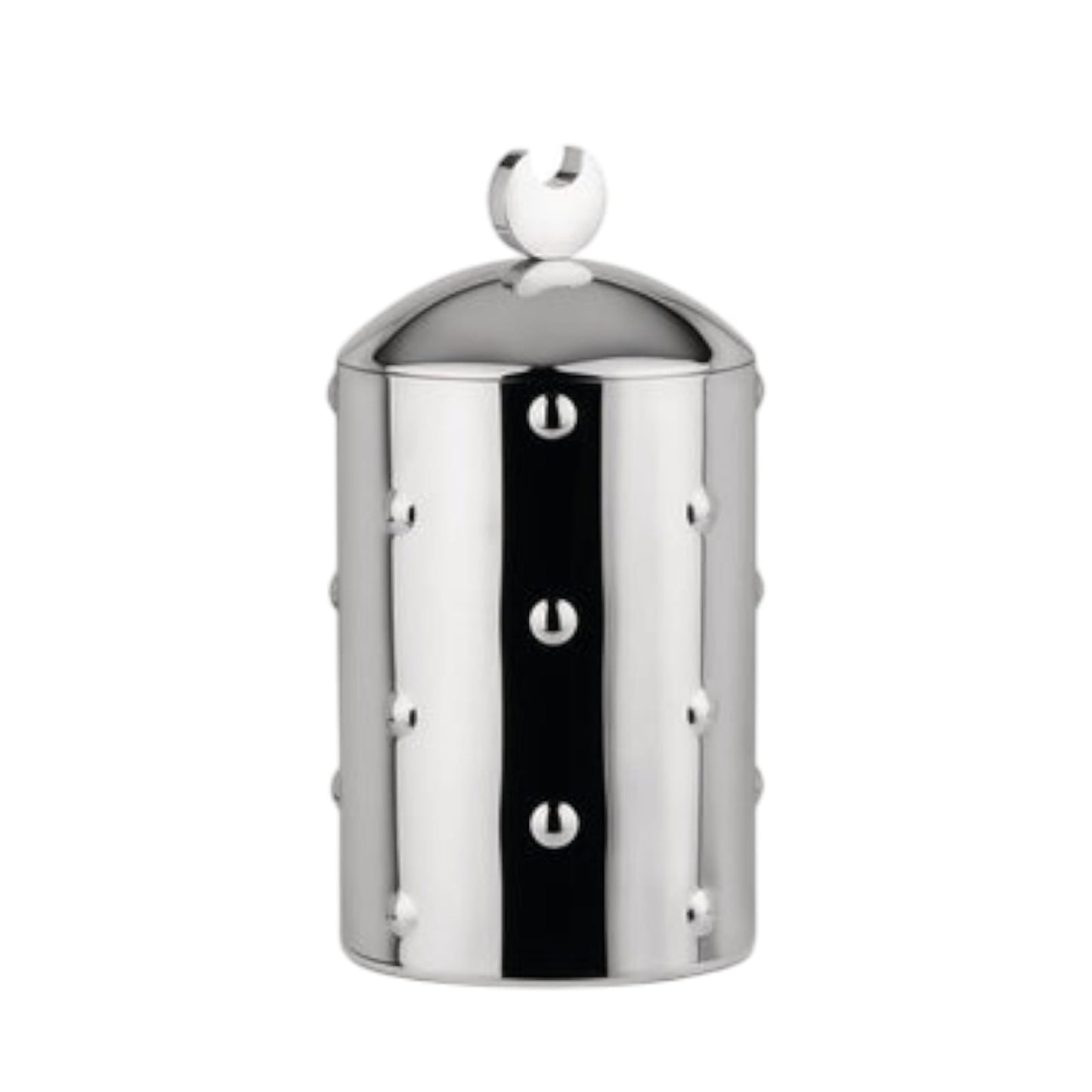 Alessi Kalistò 1 CB01 Barattolo di Design in Acciaio Inossidabile 18/10 Lucido con Pomolo in Alluminio 114 cl - LEDAR SHOP