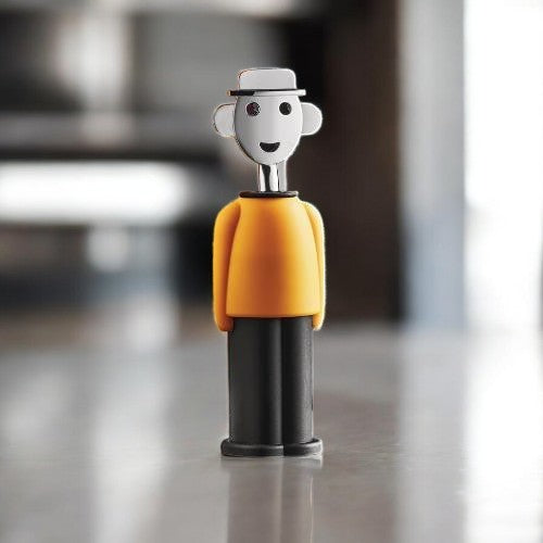 Alessi AM23 YB Cavatappi di Design Resina termoplastica zama cromata Giallo - LEDAR SHOP