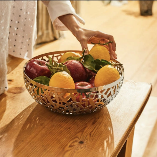 Alessi Cactus MSA04/29 Fruttiera Traforata Acciaio Inox Lucido 18/10 Argento 29 cm - LEDAR SHOP