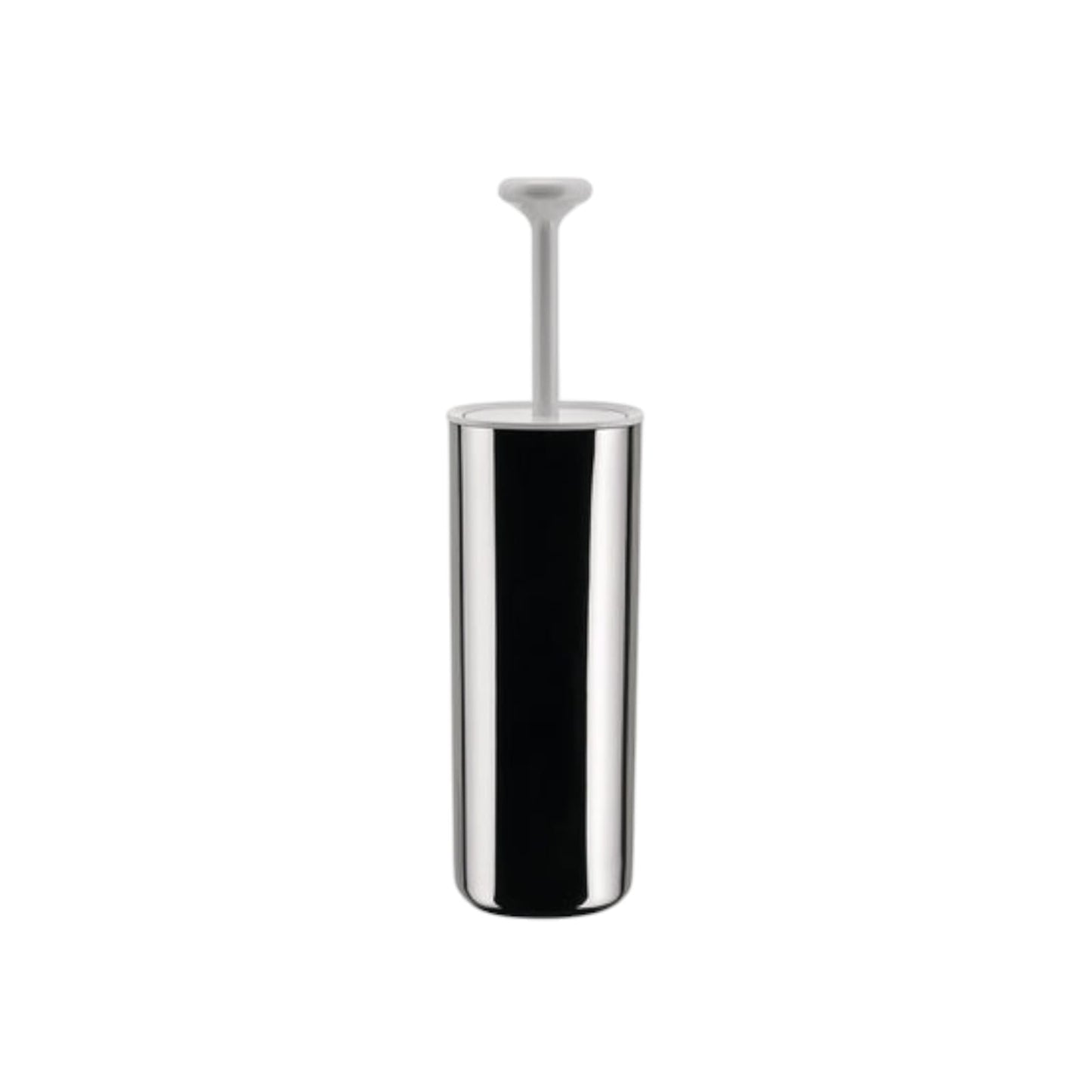 Alessi PL08 W Birillo Scopino da Bagno in PMMA e Acciaio Inossidabile 18/10 Lucido Bianco - LEDAR SHOP