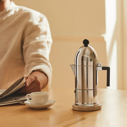 Alessi La cupola Caffettiera espresso in fusione di alluminio Design Aldo Rossi