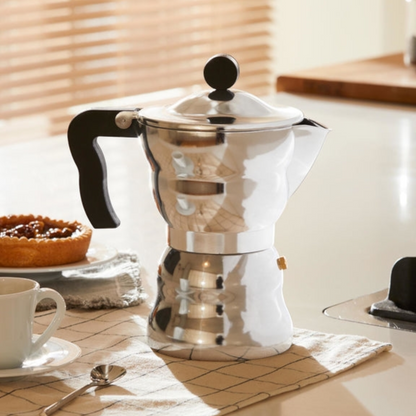 Alessi Moka Caffettiera Espresso in Fusione di Alluminio