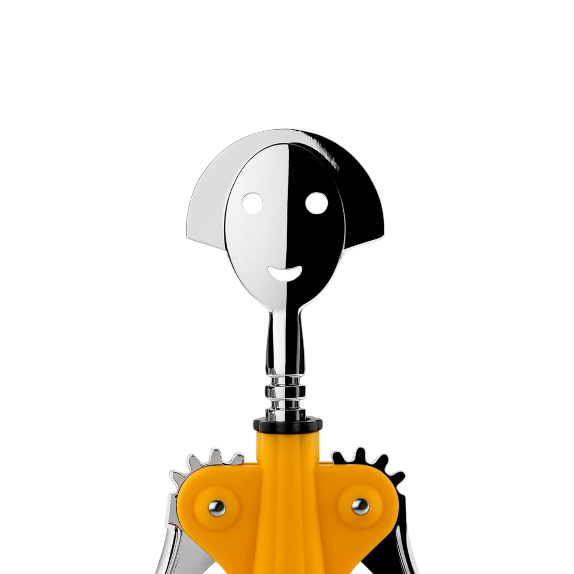Cavatappi di Design Resina termoplastica zama cromata Giallo  Alessi AM01 DY