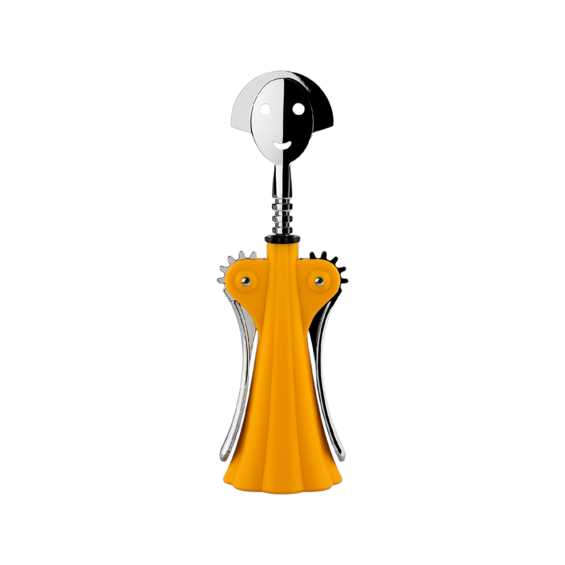 Cavatappi di Design Resina termoplastica zama cromata Giallo  Alessi AM01 DY