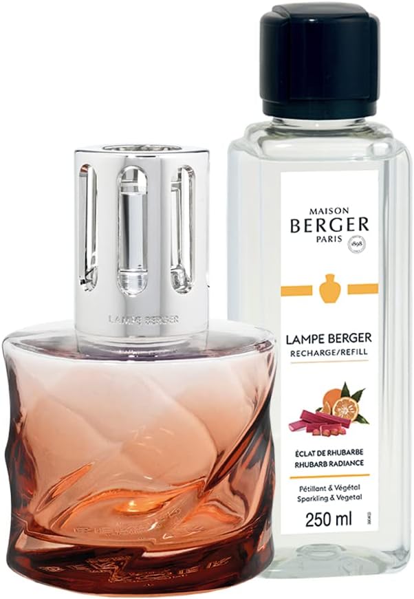 LAMPADA CATALITICA SPIRALE AMBRA + FRAGRANZA CRUNCHY RHUBARB 250ML MAISON BERGER PARIS