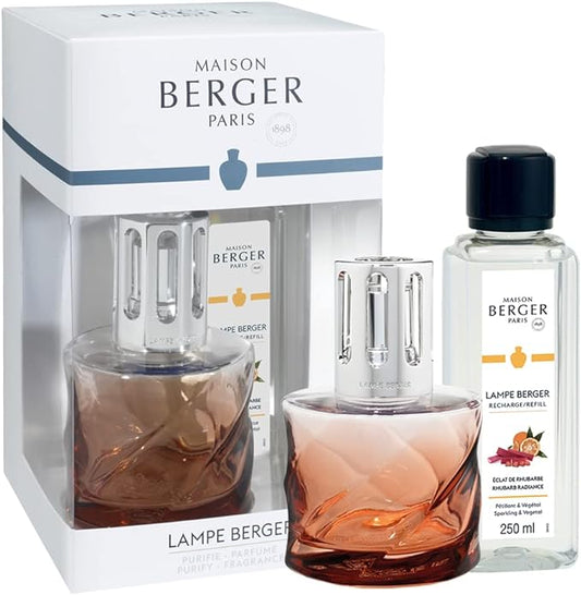 LAMPADA CATALITICA SPIRALE AMBRA + FRAGRANZA CRUNCHY RHUBARB 250ML MAISON BERGER PARIS