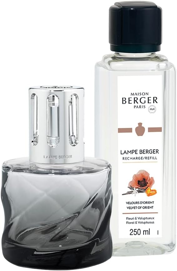 Lampe Berger  Paris Cofanetto SPIRALE  NOIRE + 250ml Velours d'Orient