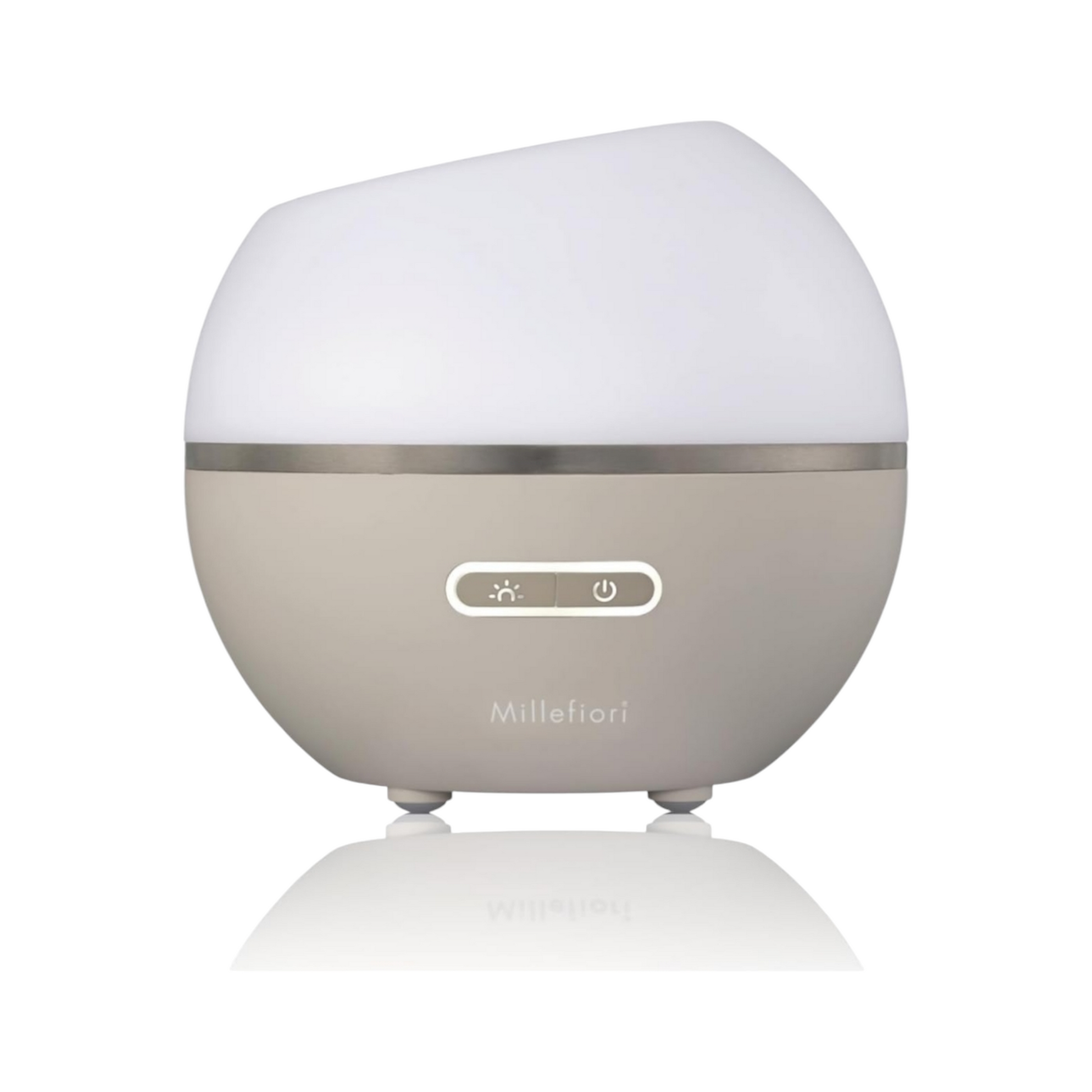 Millefiori  Milano  Diffusore Ad Ultrasuoni Hydro Mezza Sfera Bianco Tortora