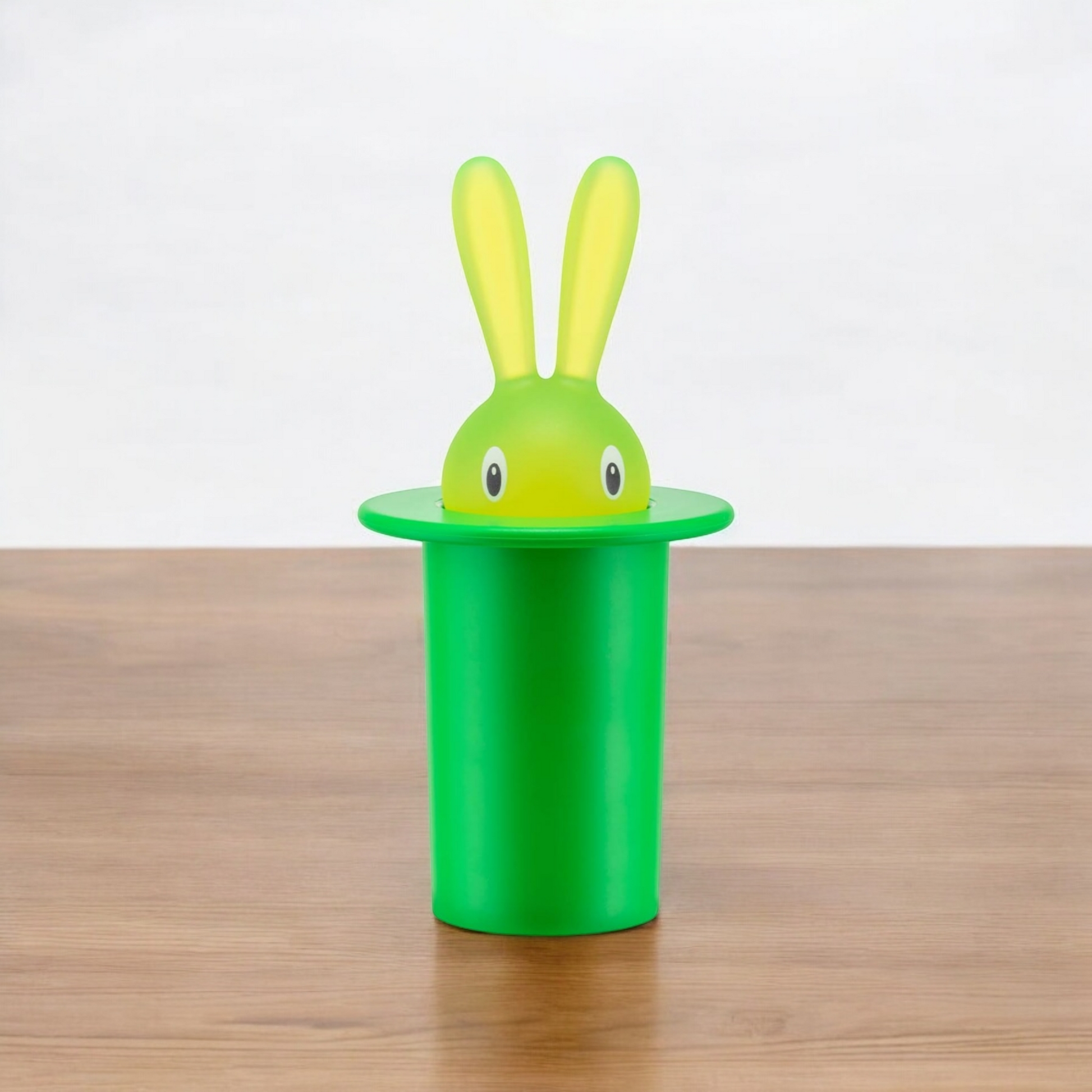 Porta stuzzicadenti In Resina Termoplastica Verde  7.6 x 7.6 x 15.2 cm  Alessi Magic Bunny