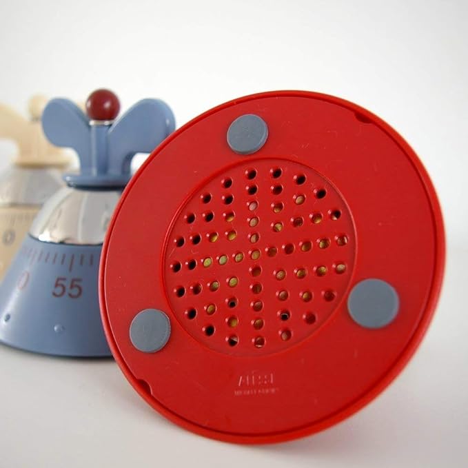 Timer da Cucina di Design con Movimento Meccanico in Resina Termoplastica, Azzurro Visita lo Store di Alessi  Alessi Kitchen Timer A09 - LEDAR DI PIERINI DONATELLA